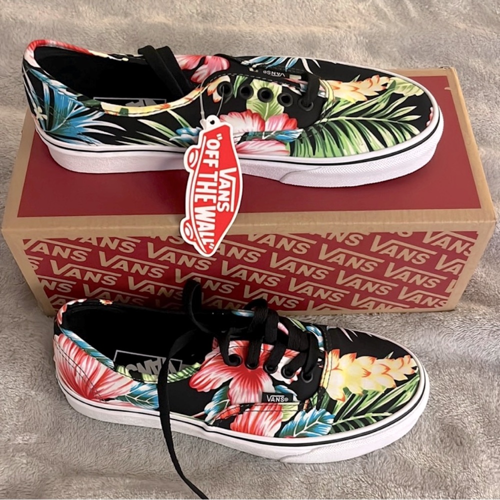NEW Vans Authentic Hawaiian Floral Print - 8M